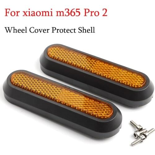 For Xiaomi m365 Pro 2/1s/M365pro Electric Scooter Wheel Cover Protect Shell with screws Front Rear Safety Reflective Parts