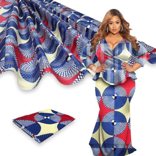 Pure silk fabric organza fabric african fabric ankara african wax print fabric 2+4yards organza ribbon silk for dress B2-D11