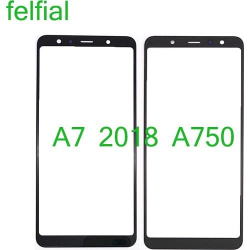 For Samsung Galaxy A7 2018 A750 A750F Touch Screen Front Panel Glass Lens Front Outer LCD Glass Replacement