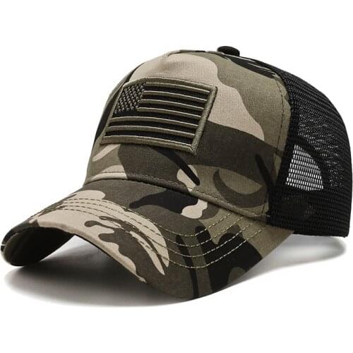 Military hat Camouflage Baseball Cap Mens Summer Hat Sun Visor Net Cap Camping Cap Training Hat trucker hat snapback