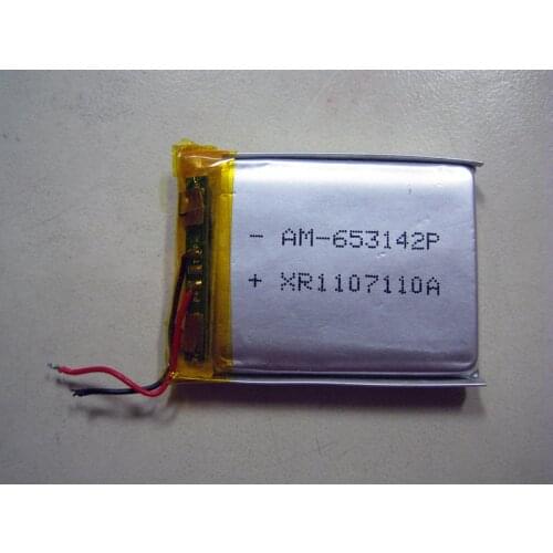 3.7V polymer lithium battery 850mAH 653142P Rechargeable Li-ion Cell