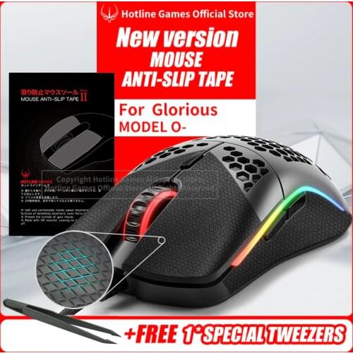 Hotline Games Mouse Anti-Slip Tape for Glorious MODEL O- Mouse Sweat Resistant Pads Mouse Side Anti-Slip Stickers Mouse Skates