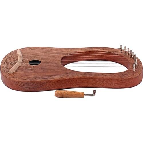 10 STRINGS LYRE HARP & WRENCH GIFTS for MUSIC LOVERS KIDS CHRISTMAS PRESENT