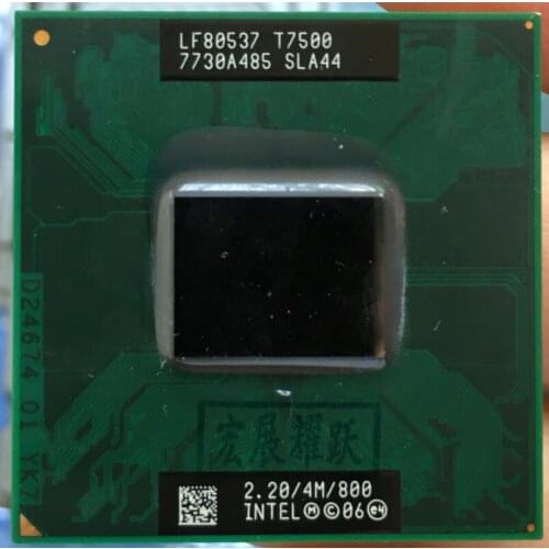 Intel Core 2 Duo T7500 CPU Laptop processor PGA 478 cpu 100% working properly