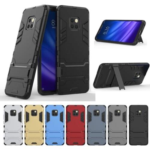 Luxury Stand Armor Phone Holder Case For Huawei Mate20 Mate20 Pro Hybrid TPU+Hard PC ShockProof Back Cover