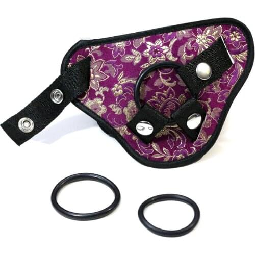 Silk satin strap on harness Dildo Sex Toy Silicone Simulation Penis Women Lesbian Strap Pants Lesbian strap Adult Sex Products