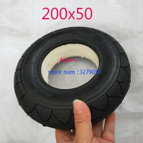 2 colors 1 pc RAZOR SCOOTER TUBELESS SOLID NO FLATS TIRE 200 X 50 (8 X 2) E100 E150 E175 E200 SCOOTER tire