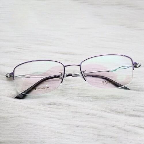 Rhinestones Titanium Eyeglasses Frame Fashion Designer Iced Out Women Frames Fill Prescription Eye Glasses Mens Accessories