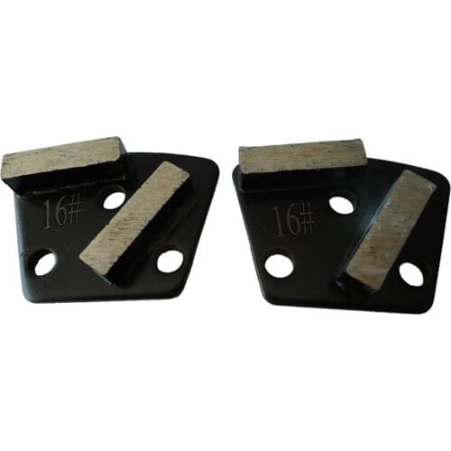 Trapezoid Diamond Concrete Grinding Shoes Medium Hard Bond Floor Pads for Concrete Terrazzo Renovation 12PCS Free Shipping