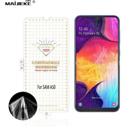 2PCS Soft TPU nano UNBREAKABLE Membrane Front Screen Protector Film for Samsung Galaxy A50 A30 S10 5G Hydrogel Film