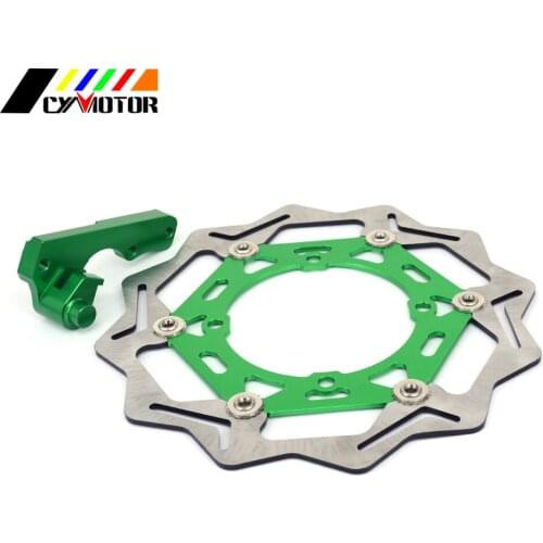 270MM Floating Brake Discs Rotor and Bracket For KAWASAKI KX125 KX250 KX250F KLX450R KX450F 06 07 08 09 10 11 12 13 14 15