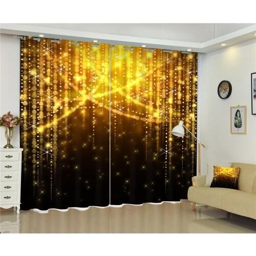 Flash of light 3D Curtains Luxury Blackout Living Room Bedroom Office Hotel Window Curtains Drapes Rideaux Cortinas pillowcase
