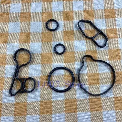 6PCS/Set Original Engine Oil Cooler Repair Kits Gaskets Seals NO: 55565385 For Chevrolet Cruze Sonic Trax Encore Astra