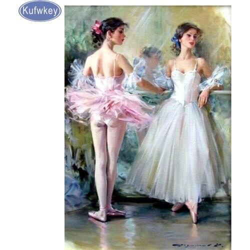 5d DIY Diamond Painting ballet sister photo Resin Rhinestones Cross Stitch Crystal diamond Embroidery Mosaic Home Decoration