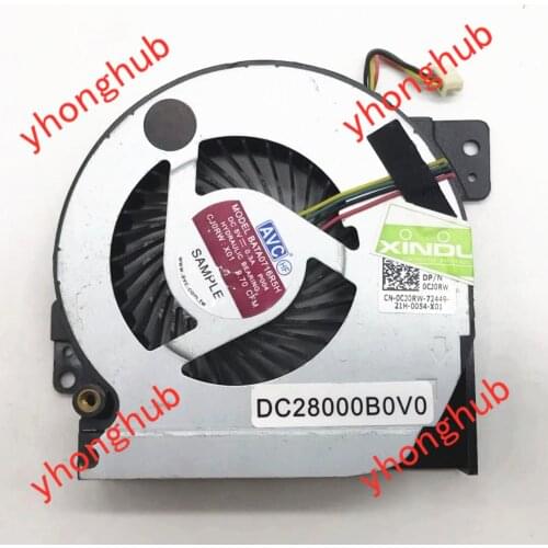 AVC BATA0716R5H P004 DC 5V 0.30A 4-Wire Server Cooling Fan