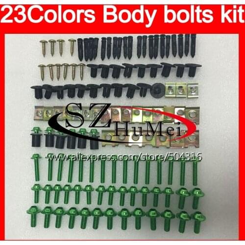 Fairing bolts full screw kit For KAWASAKI NINJA ZX2R ZXR250 1990 1991 1992 ZX 2R ZXR 250 ZX-2R 90 92 Windscreen bolt screws Nuts