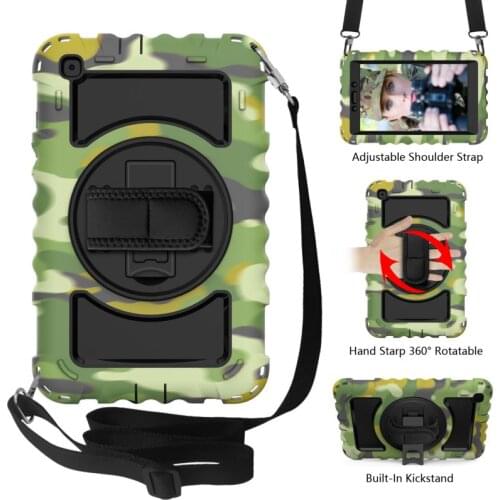 For Samsung Galaxy Tab A10.1 T510 T515 307 510 290 T505 Case Kids Safe Foam Shockproof Shoulder Hand Strap Stand Tablet Cover