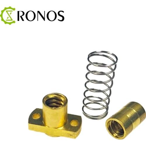 CNC 3018 Exclusive 3D Printer Parts T8 Anti Backlash Spring Loaded Nut Elimination Gap Nut for 10mm