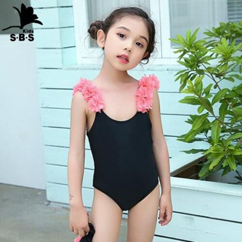 Childrens One-piece Swimsuit Girls Middle and Big Children Baby Students Girls Cute Beach Catwalk Sexy Swimwear Kids Girl