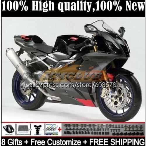 Kit For Aprilia Mille RSV 1000 R RR RSV1000RR 53CL.14 RSV1000R 1000R 2003 2004 2005 2006 RSV1000 03 04 05 06 Fairing Factory blk