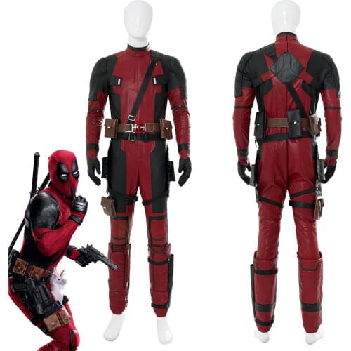 Wade Wilson Cosplay Costume Jumpsuit Outfit Adult Men Full Set Halloween Party Suit
