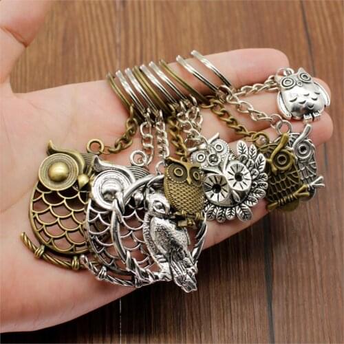 Creative Owl Keychain Key Chain Key Ring Owl Christian Car Keychain Handmade Accessories Souvenir Gift For Girls