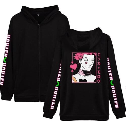 Hunter X Hunter Cosplay long sleeve zip jacket hoodie men women Killua Leorio Kurapika Gon Hisoka Costumes cotton coat hoodies