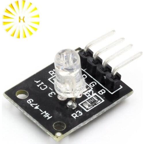 KY-016 RGB LED 3 Color Light Module MCU AVR PIC Raspberry DIY Kit Connector