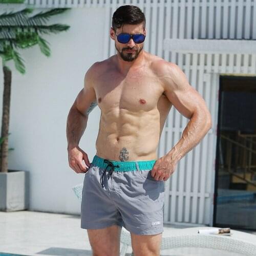 Summer Vacation Beach Shorts Leisure Panties Quick Dry Board Shorts Men Swimwear Bottoms Surfing Swimming Trunk Swimsuit Men