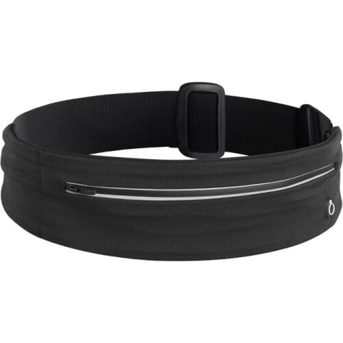 Queshark Lightweight Sports Running Waist Bag Night Safety Reflective Waist Belt Pouch Adjustable Fitness Yoga Phone Bag