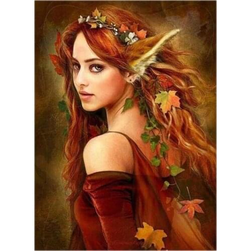 Embroidery Counted Cross Stitch Kits Needlework - Crafts 14 ct DMC Color DIY Arts Handmade Decor - The Fox Girl