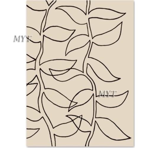 Wall Hanging Abstract Leaves Picture Art Oil Painting No Frame Canvas Artwork Canvas Wall Decor Panel Art Dropshipping As Gift