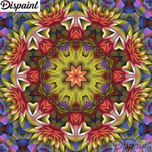 Dispaint Full Square/Round Drill 5D DIY Diamond Painting "Mandala scenery" Embroidery Cross Stitch 3D Home Decor Gift A11345