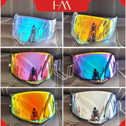 New Motorcycle Helmet lens Discoloration Lens Night Vision red blue case for AGV K1 K3 SV K5