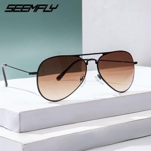 Seemfly Fashion Full Frame Reading Glasses Men Women High Definition Double Optical Spectacle Diopter +1.0 1.5 2.0 2.5 3.0 3.5