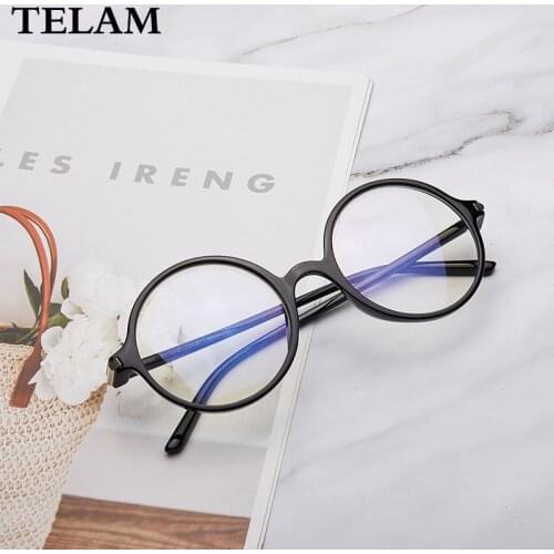 Eyeglass frame female glasses mens round retro small round frame plain magic glasses plane no power number glasses student