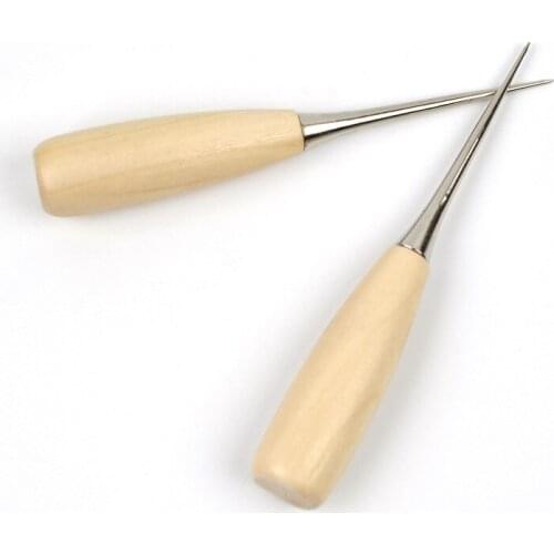 Wooden Handle Awl Die Release Tool Release Paper Cuts DIY Cutting Dies Paper Carft Making Stitch Cone Needle Sewing Accessories