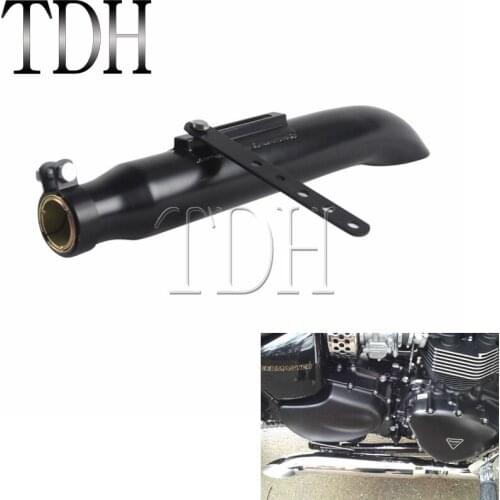 Black Motorcycle Steel Exhaust Muffler Cafe Racer Silencer Pipe Universal For Harley Bobbers Chopper Cafe Racer Custom Motorbike