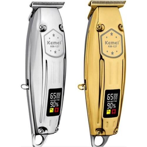 Kemei hair trimmer KM-127 rechargeable kemei hair clipper oilhead haircut machine metal body powerful long time use