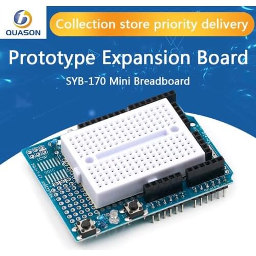 UNO ProtoShield prototype expansion board with SYB-170 mini breadboard based For ARDUINO UNO ProtoShield