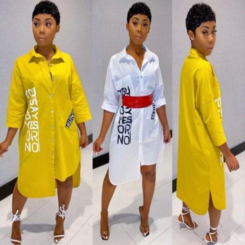 African Long Shirt Dresses For Women Dashiki African Clothes Africa Dress Print Ladies Clothing Ankara Plus Size Africa Dress