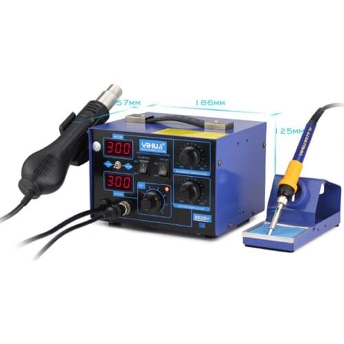 The YH-862D+ Digital Rework Station!2 In 1 Hot Air Gun Combo Anti-static Soldering Iron