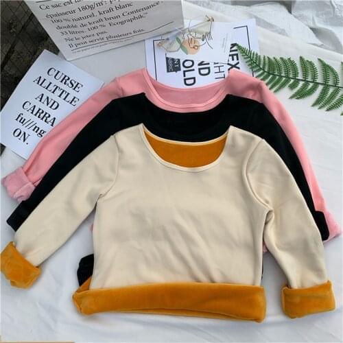 Winter Women Pullover Thermal Underwear Tops Female Plus Size Warm Thick Fleece Clothing Femme O-neck Long Sleeve Plush Sweater