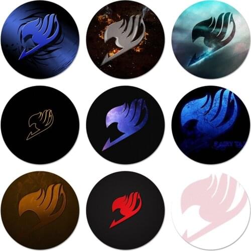 Manga Fairy Tail logo Icons Pins Badge Decoration Brooches Metal Badges For Clothes Backpack Decoration 58mm