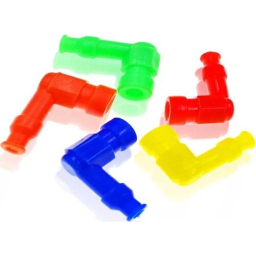 10PC Motorcycle Universal Spark Plug Trend Cool Motorcycle Fire Rubber High Pressure Cap Durable Aging Corrosion Resistant
