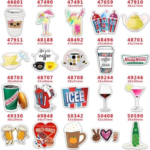 30pcs/Lot Custom-Made Printed Planar Resin for Hair Bows PR46601