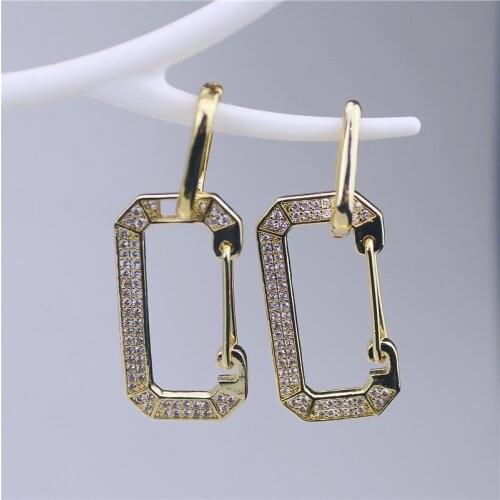 5pair/lot Fashion colorful cz earring, unique design cubic zircon component,new design womem’s love earrings wholesale