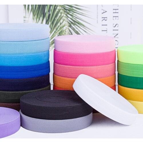 5yards 20MM Colorful Flat Sideband Elastic Bands Sewing Accessories Wedding Garment 2cm Elastic Tape for DIY Maternity Underwear