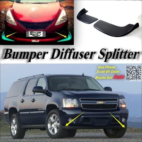 Car Splitter Diffuser Bumper Canard Lip For Chevrolet Suburban Tuning Body Kit / Front Deflector Flap Chin Fin / Car Reduce