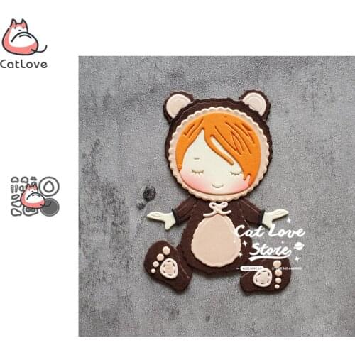 Catlove Bear Baby Animal Metal Cutting Dies Scrapbooking Mold Stencil Die Cuts Card Making DIY Craft Embossing New Dies For 2020
